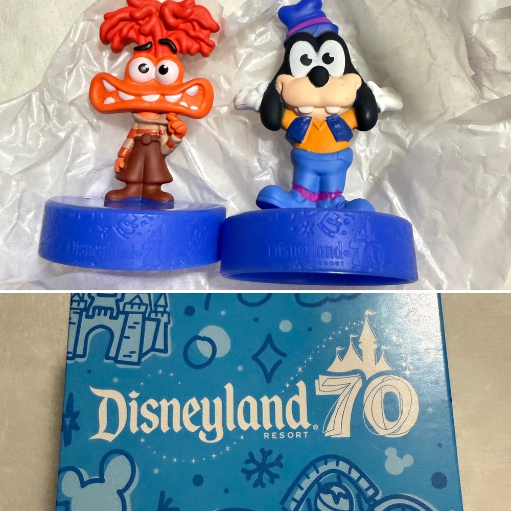Disney McDonald's Happy Meal 70th Anniversary Goofy & Anxiety Figures 2025